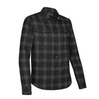 Stormtech Logan Snap Front Shirt for Men - Carbon Plaid - SIDE