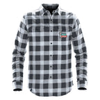 Stormtech Logan Snap Front Shirt for Men - Titanium Plaid - Embroidery