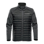Stormtech Narvik Hybrid Jacket for Men - Black/Dolphin Heather - Embroidery