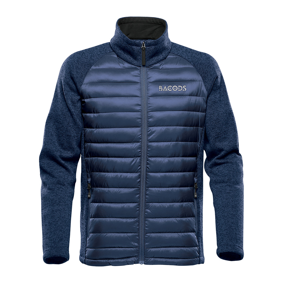 Stormtech Narvik Hybrid Jacket for Men - Indigo/Indigo Heather - Embroidery