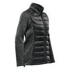 Stormtech Narvik Hybrid Jacket for Women - Black/Dolphin Heather - DolphinHeather_SIDE