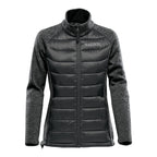 Stormtech Narvik Hybrid Jacket for Women - Black/Dolphin Heather - Embroidery