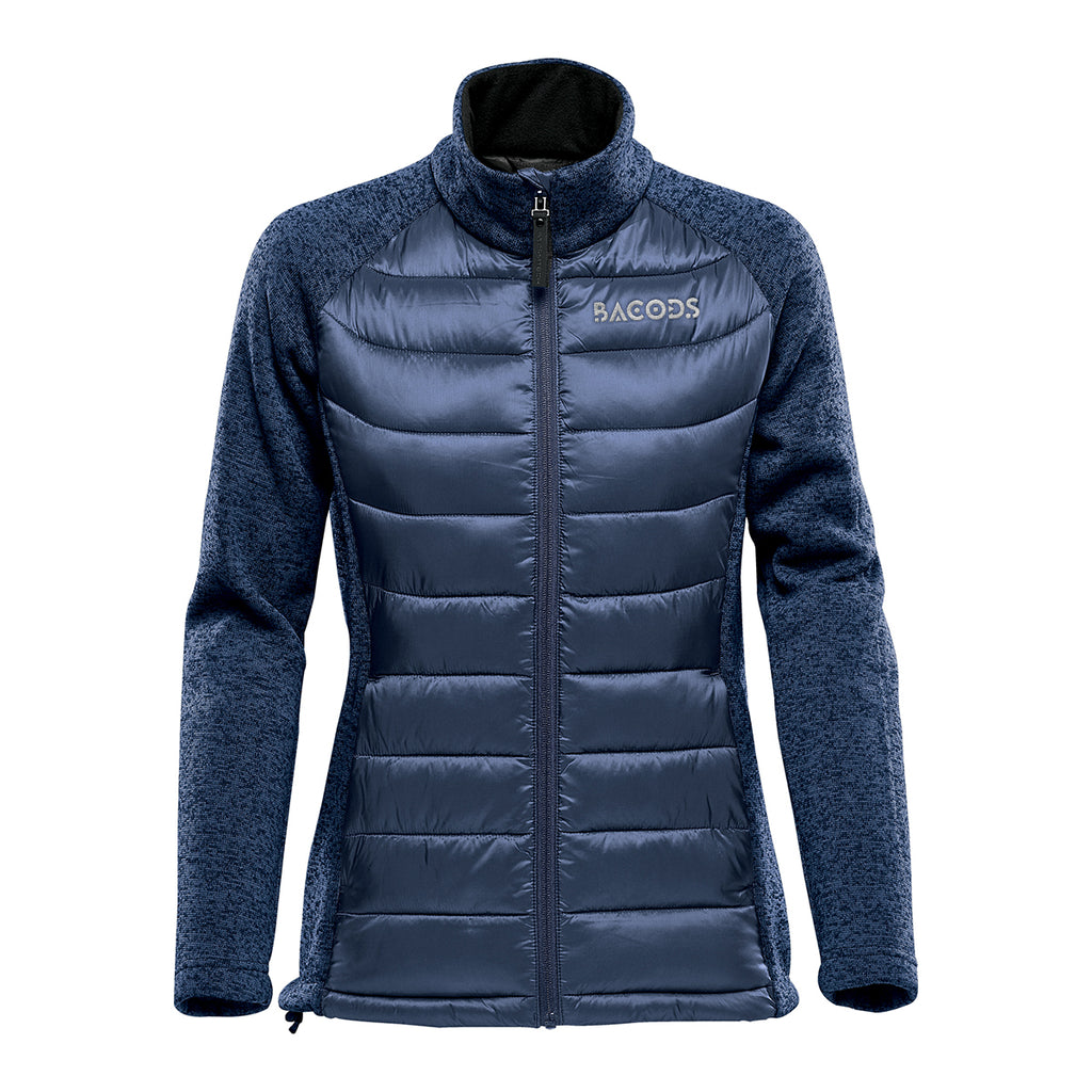 Stormtech Narvik Hybrid Jacket for Women - Indigo/Indigo Heather - Embroidery