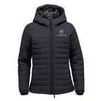Stormtech Nautilus Quilted Hoody for Women - Black - Embroidery