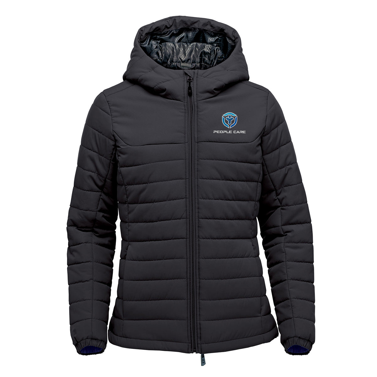 Stormtech Nautilus Quilted Hoody for Women - Black - Embroidery