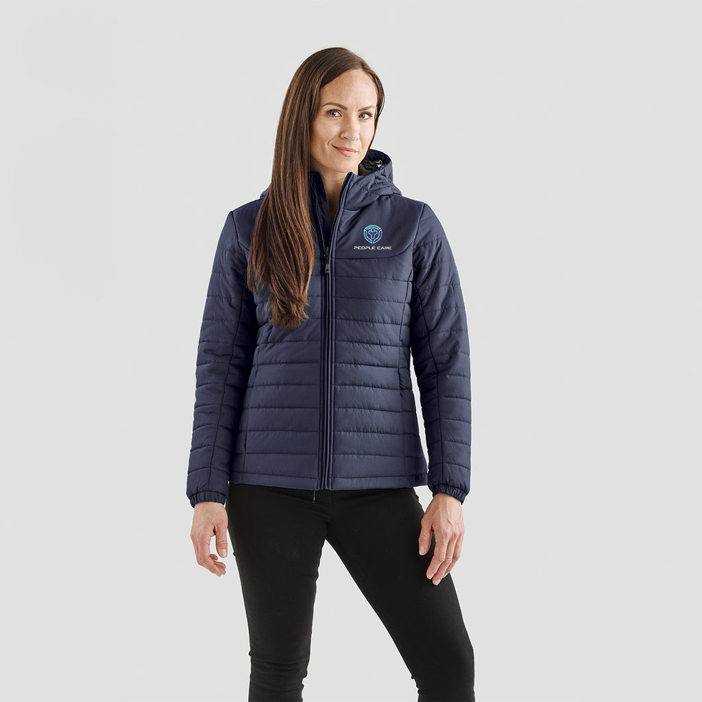 Stormtech Nautilus Quilted Hoody for Women - Navy - Embroidery
