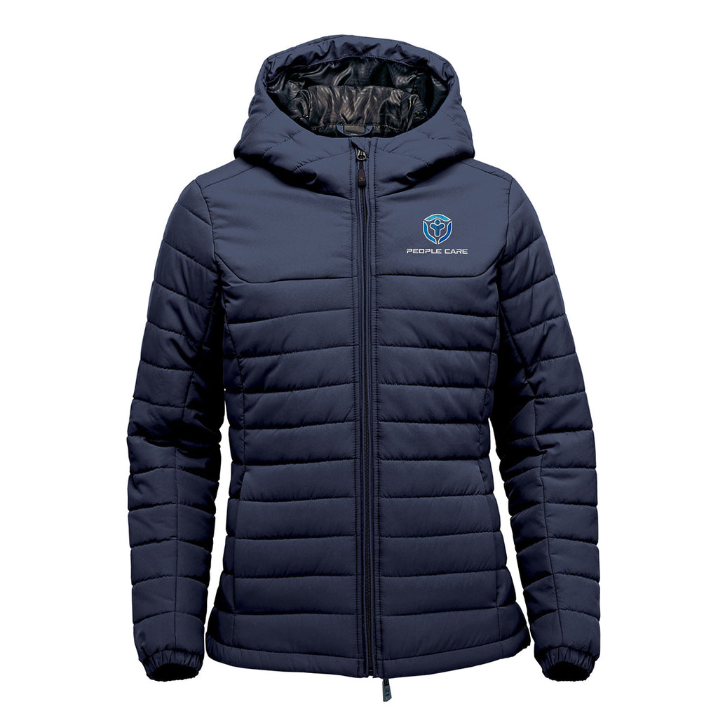 Stormtech Nautilus Quilted Hoody for Women - Navy - Embroidery