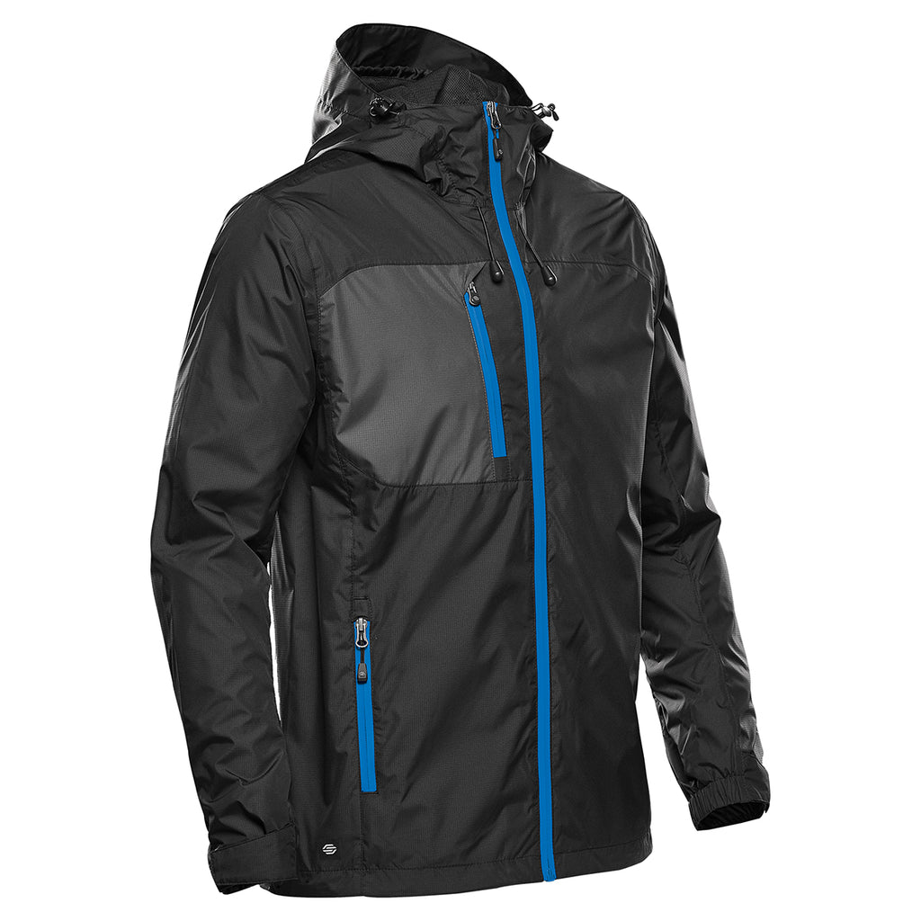 Stormtech Olympia Shell for Men - Black/Black - AzureBlue_SIDE