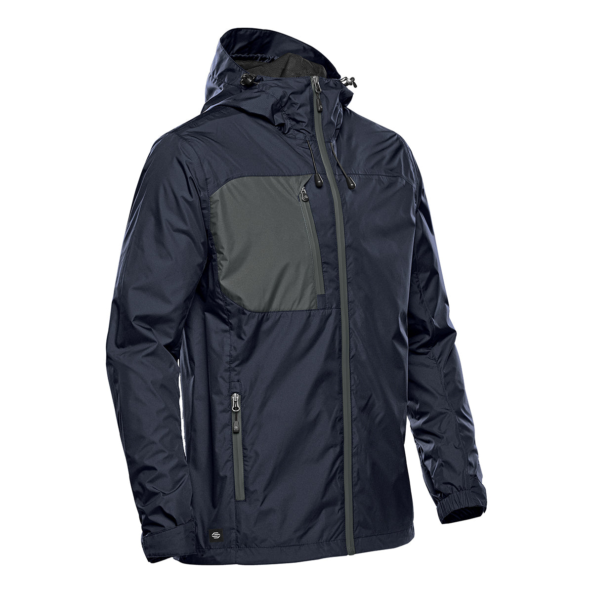 Stormtech Olympia Shell for Men - Navy/Granite - Granite_SIDE