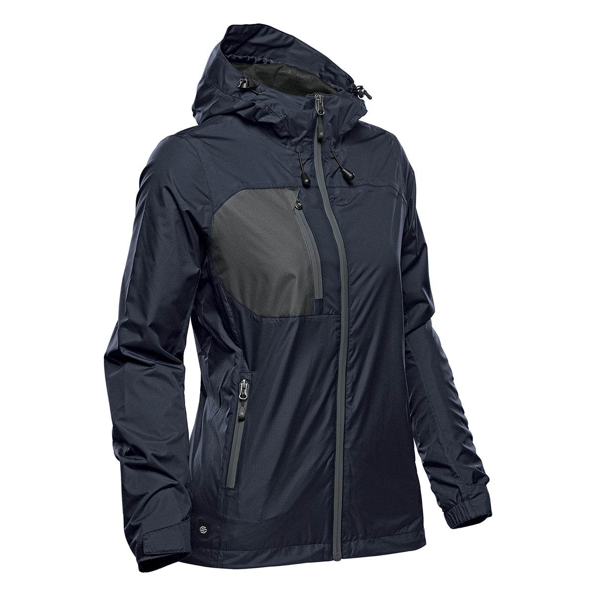 Stormtech Olympia Shell for Women - Navy/Granite - Granite_SIDE