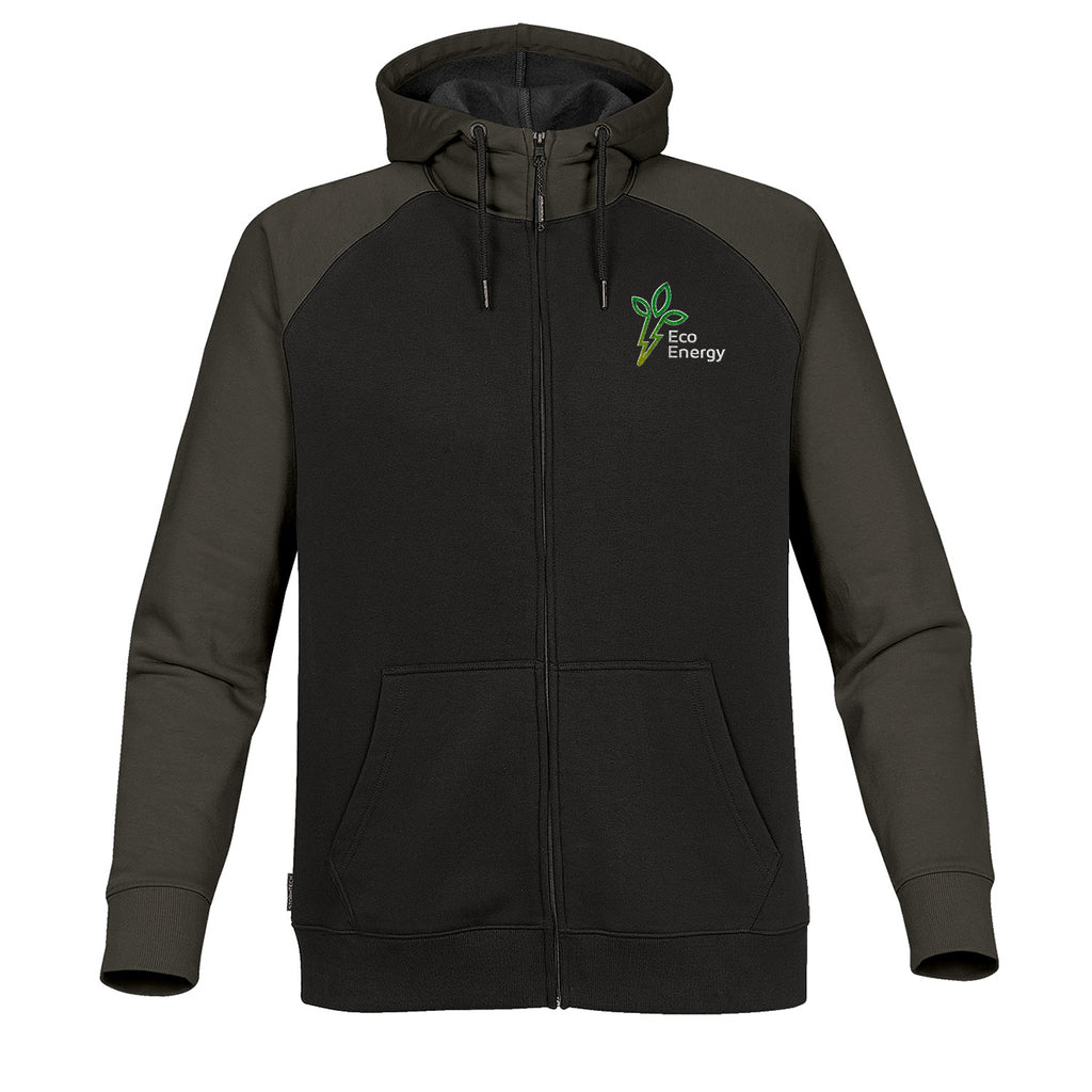 Stormtech Omega Zip Hoody for Men - Black/Carbon - Embroidery