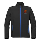 Stormtech Orbiter Softshell for Men - Black/Azure - Embroidery