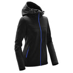 Stormtech Orbiter Softshell Hoody for Women - Black/Azure - AZUREBLUE_SIDE