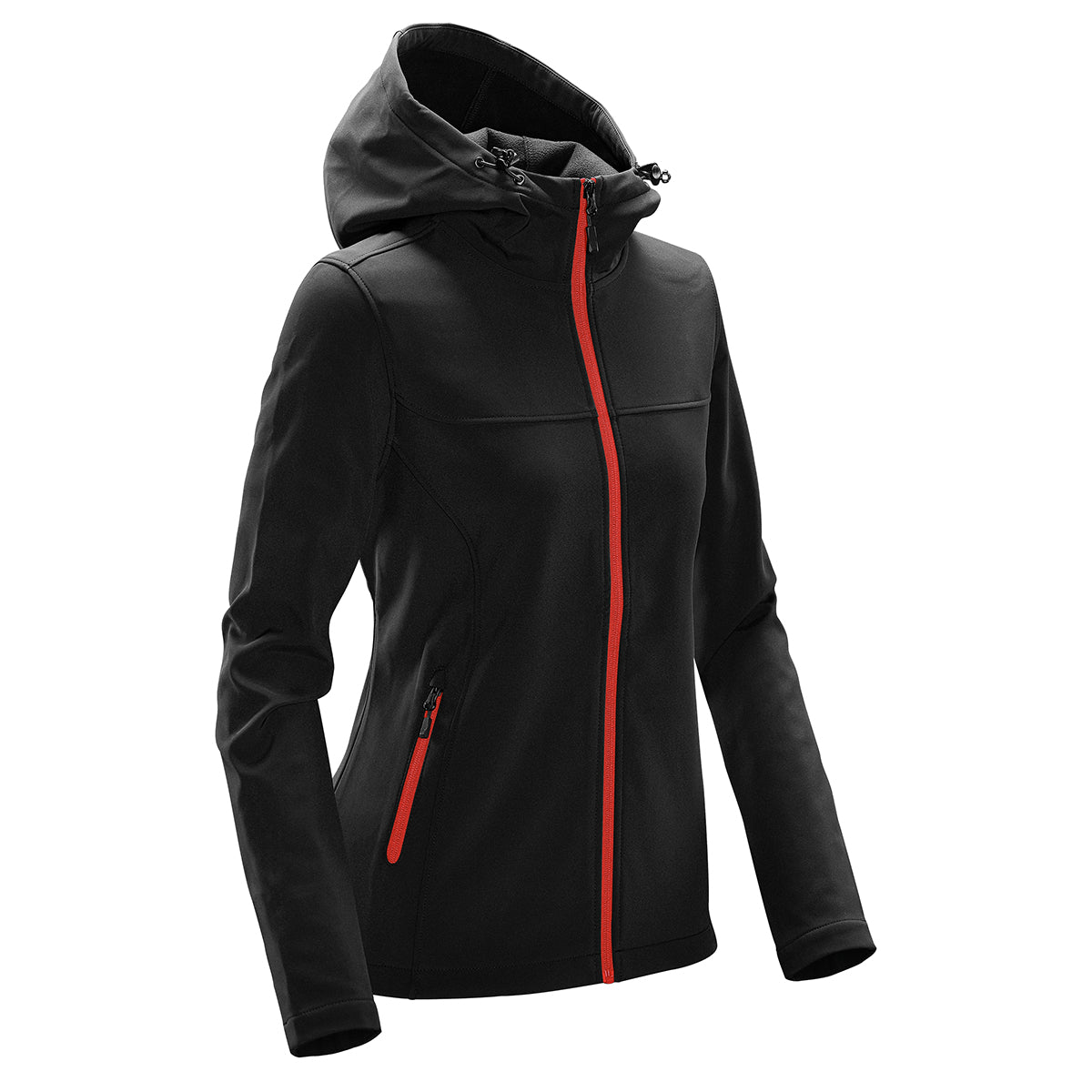 Stormtech Orbiter Softshell Hoody for Women - Black/Azure - BRIGHTRED_SIDE