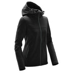 Stormtech Orbiter Softshell Hoody for Women - Black/Azure - DOLPHIN_SIDE