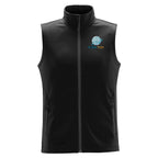 Stormtech Orbiter Softshell Vest for Men - Black/Dolphin - Embroidery