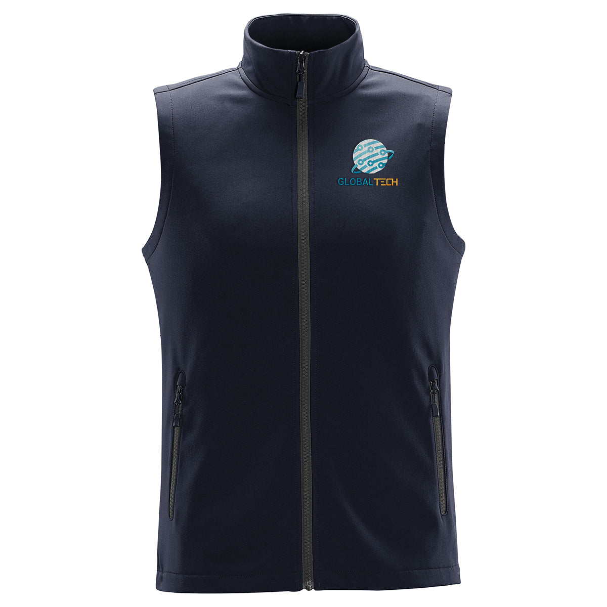 Stormtech Orbiter Softshell Vest for Men - Navy/Carbon - Embroidery