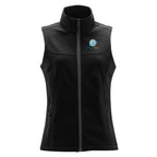 Stormtech Orbiter Softshell Vest for Women - Black/Dolphin - Embroidery