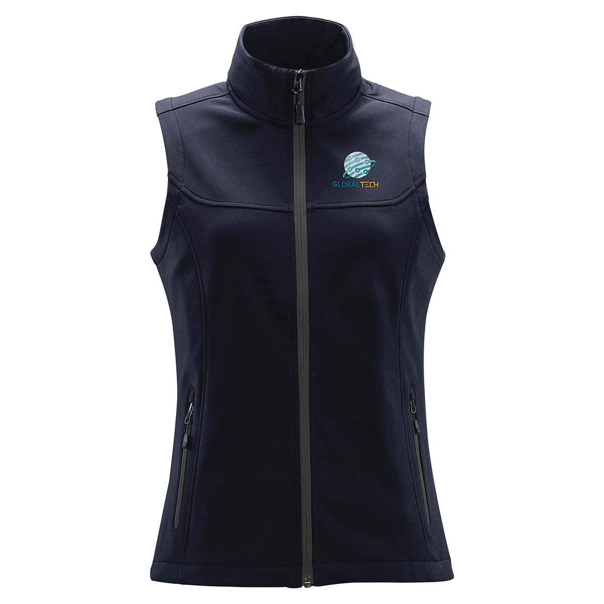 Stormtech Orbiter Softshell Vest for Women - Navy/Carbon - Embroidery