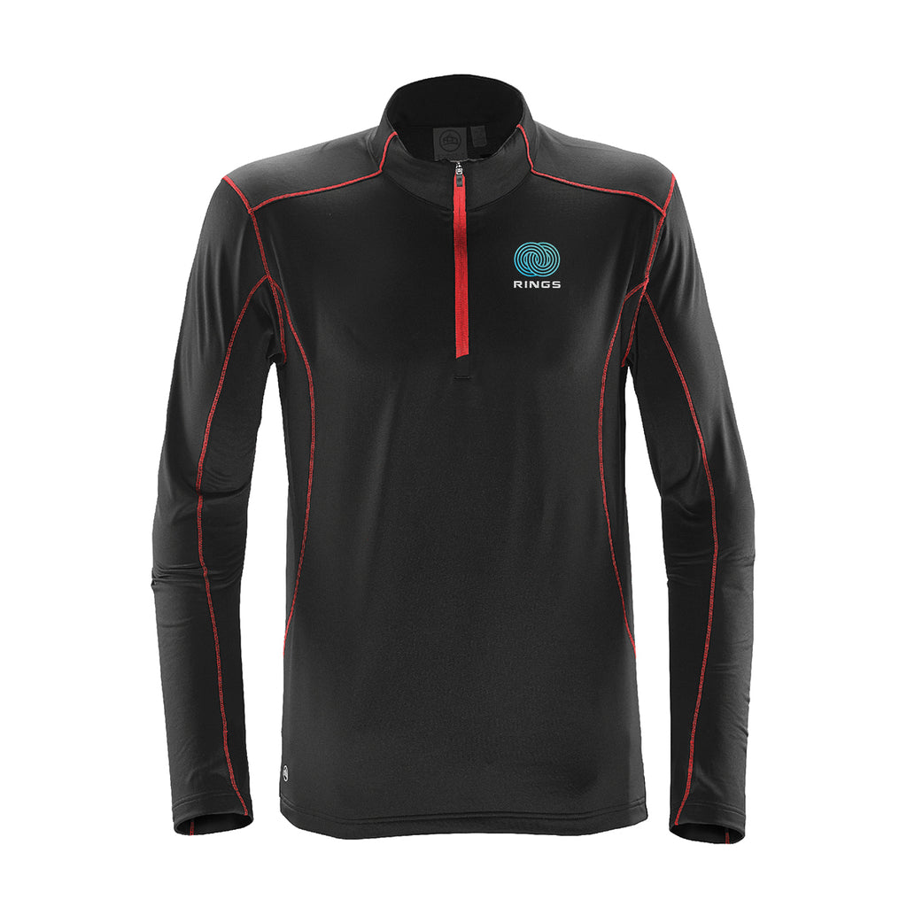 Stormtech Pulse Fleece Pullover for Men - Black/Carbon - Embroidery
