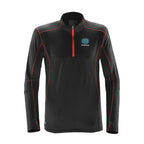Stormtech Pulse Fleece Pullover for Men - Black/Carbon - Embroidery