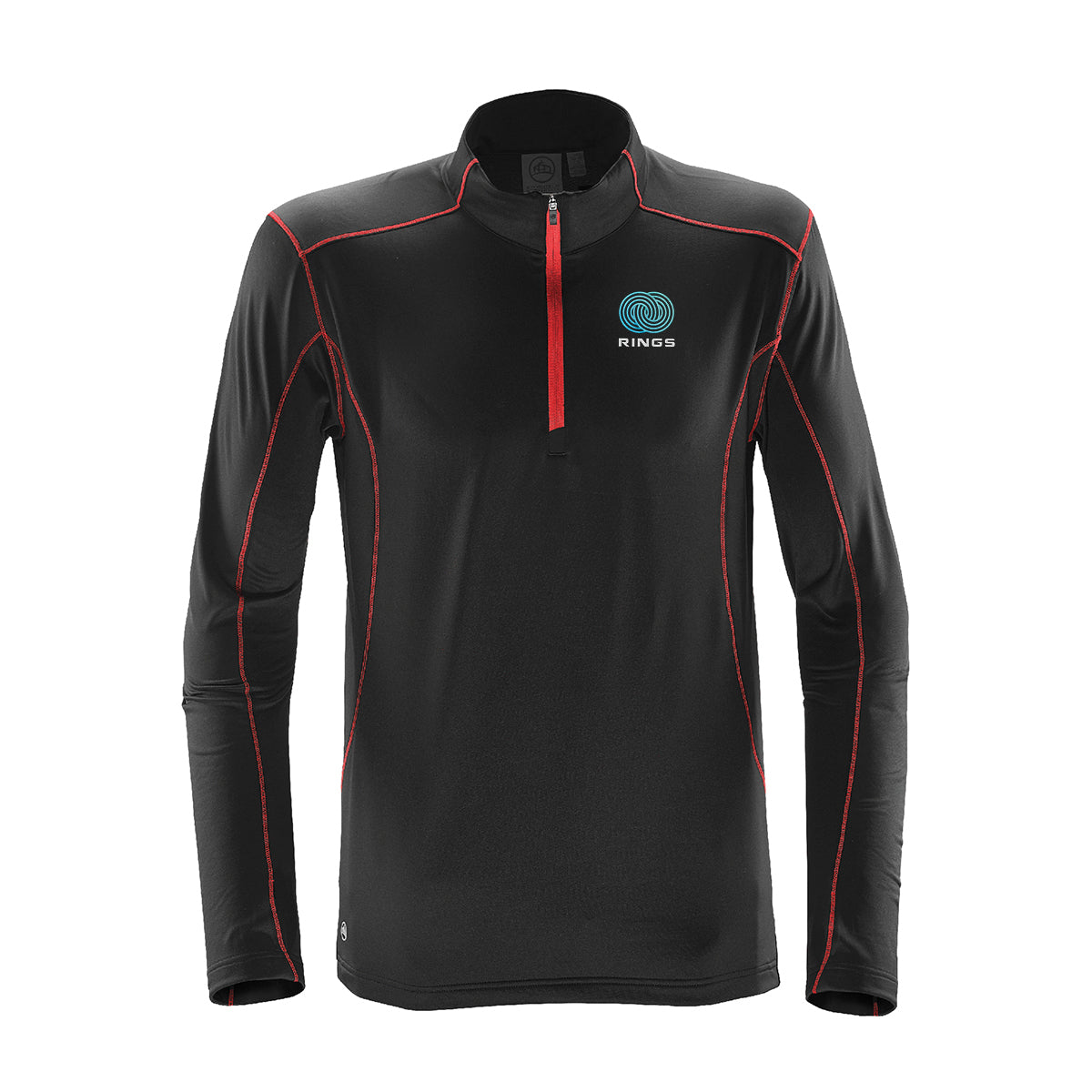 Stormtech Pulse Fleece Pullover for Men - Black/Carbon - Embroidery
