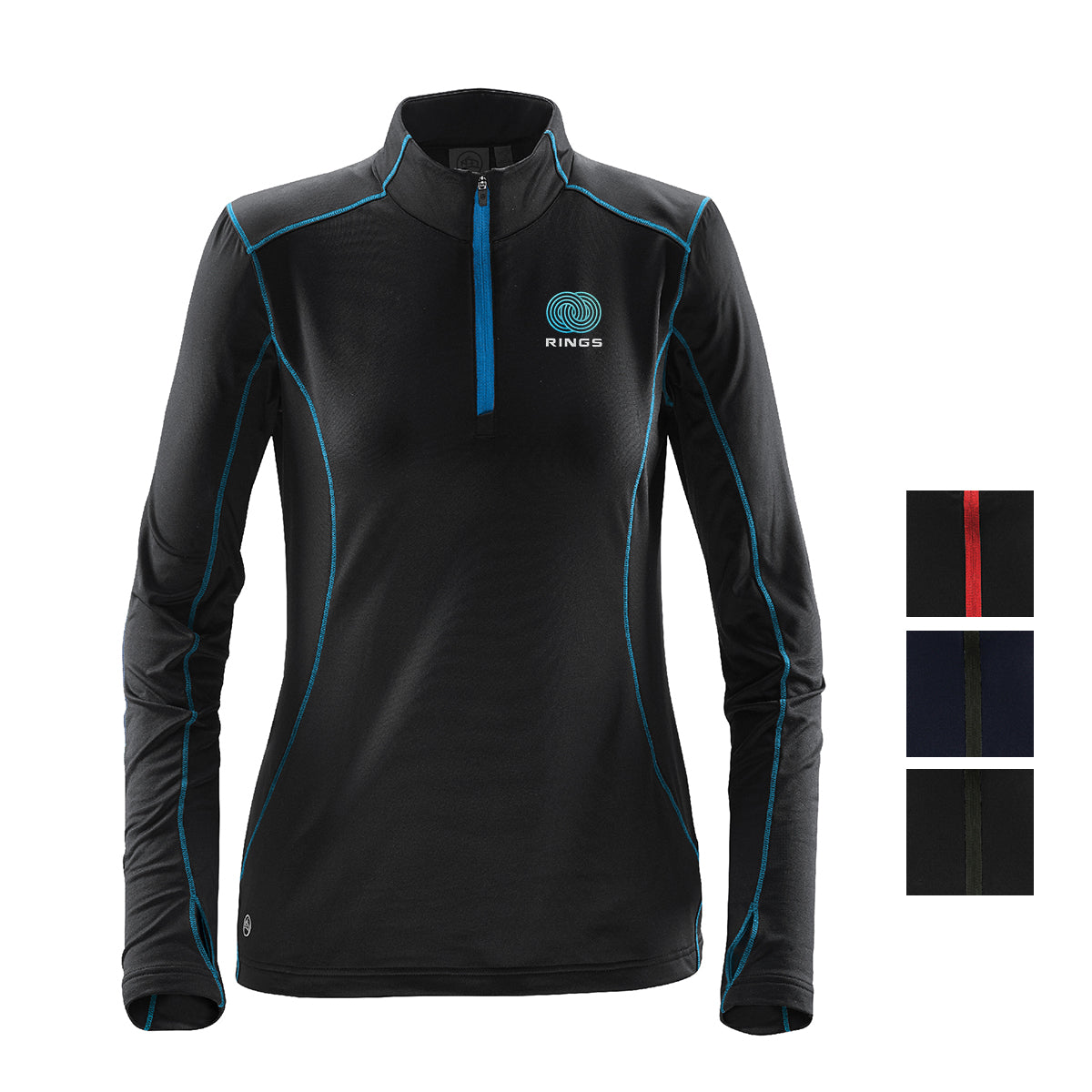 Stormtech Pulse Fleece Pullover for Women - Black/Carbon