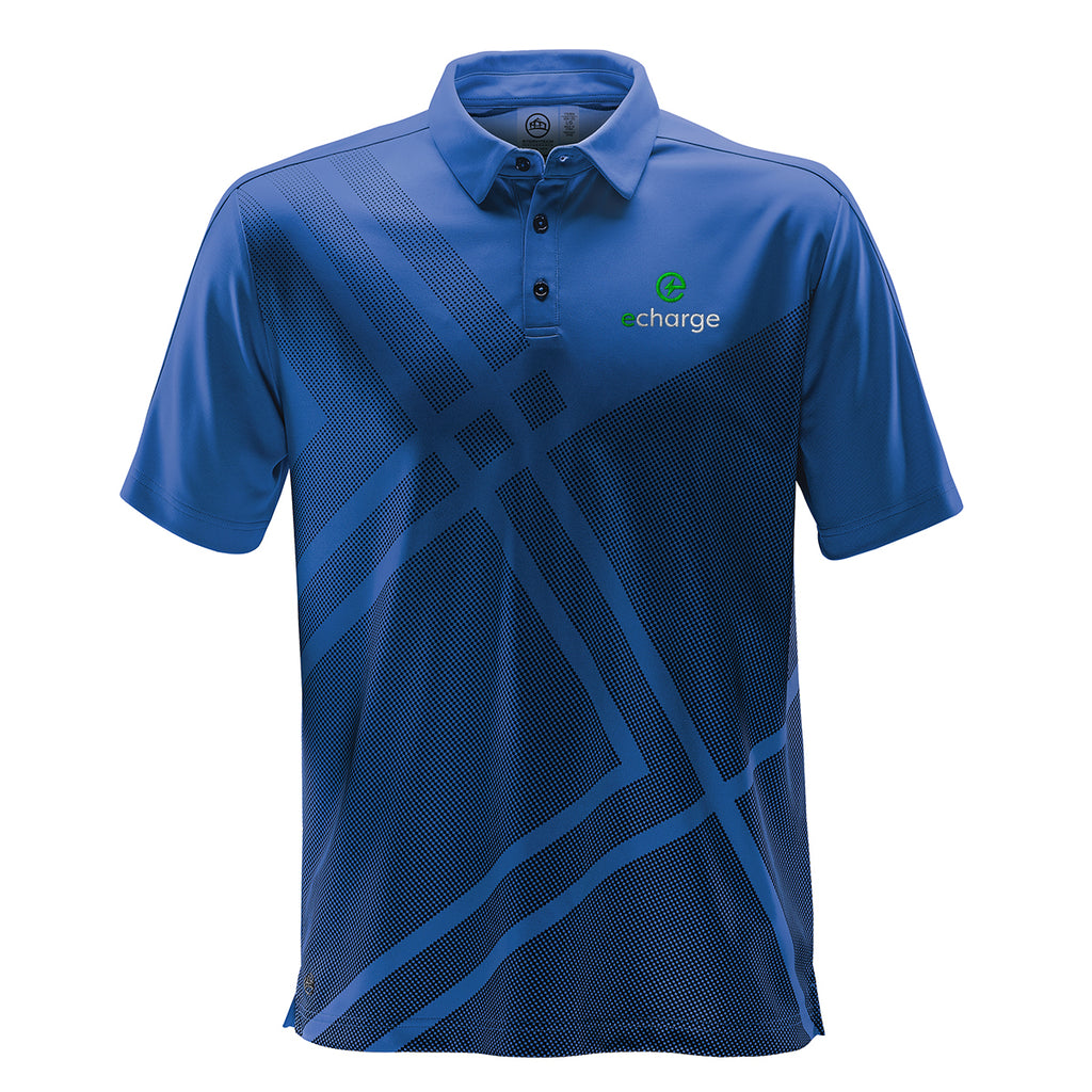 Stormtech Reflex Polo for Men - Azure Blue - Embroidery