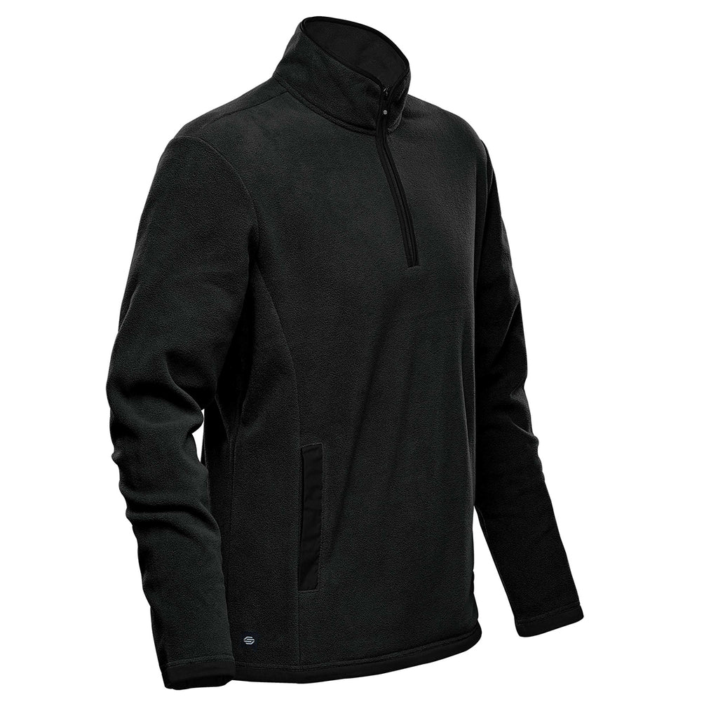 Stormtech Shasta Tech Fleece Quarter Zip for Men - Black - SIDE