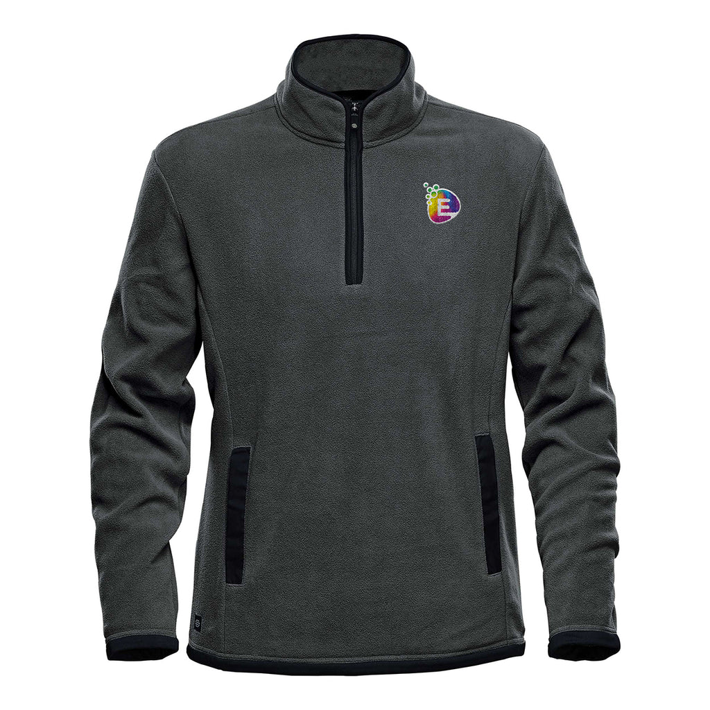 Stormtech Shasta Tech Fleece Quarter Zip for Men - Graphite/Black - Black_Embroidery