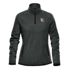 Stormtech Shasta Tech Fleece Quarter Zip for Women - Graphite/Black - Black_Embroidery