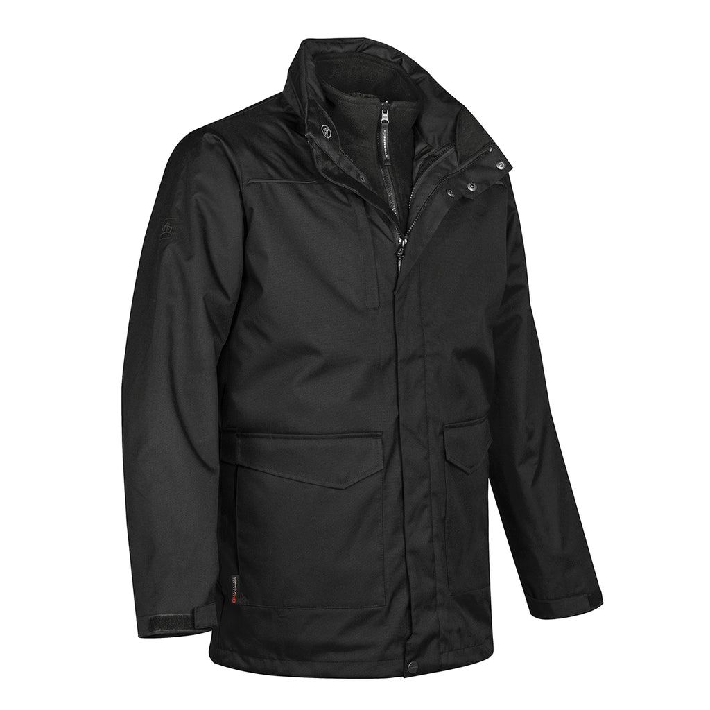 Stormtech Vortex HD System Parka for Men, Three-Way - Black - SIDE