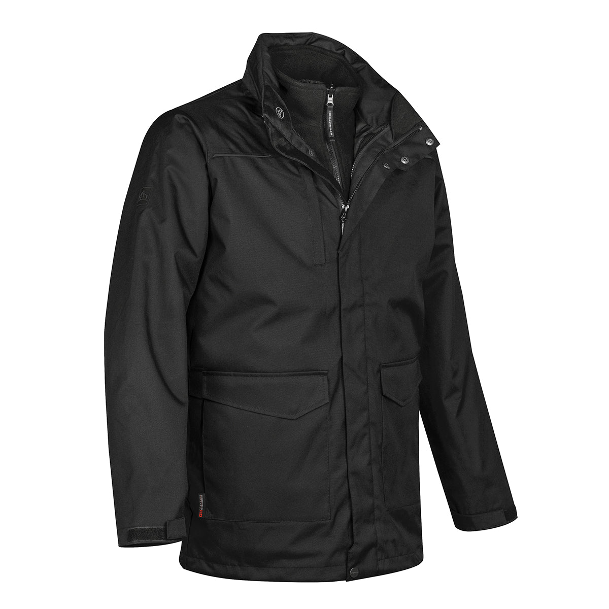 Stormtech Vortex HD System Parka for Men, Three-Way - Black - SIDE
