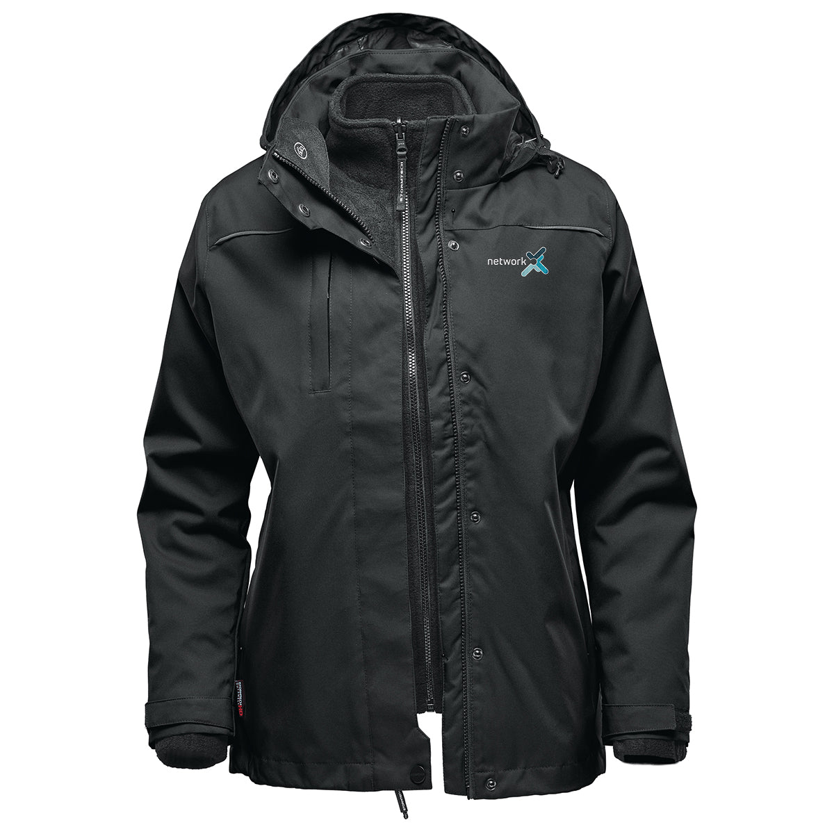 Stormtech Vortex HD System Parka for Women, Three-Way - Black - Embroidery