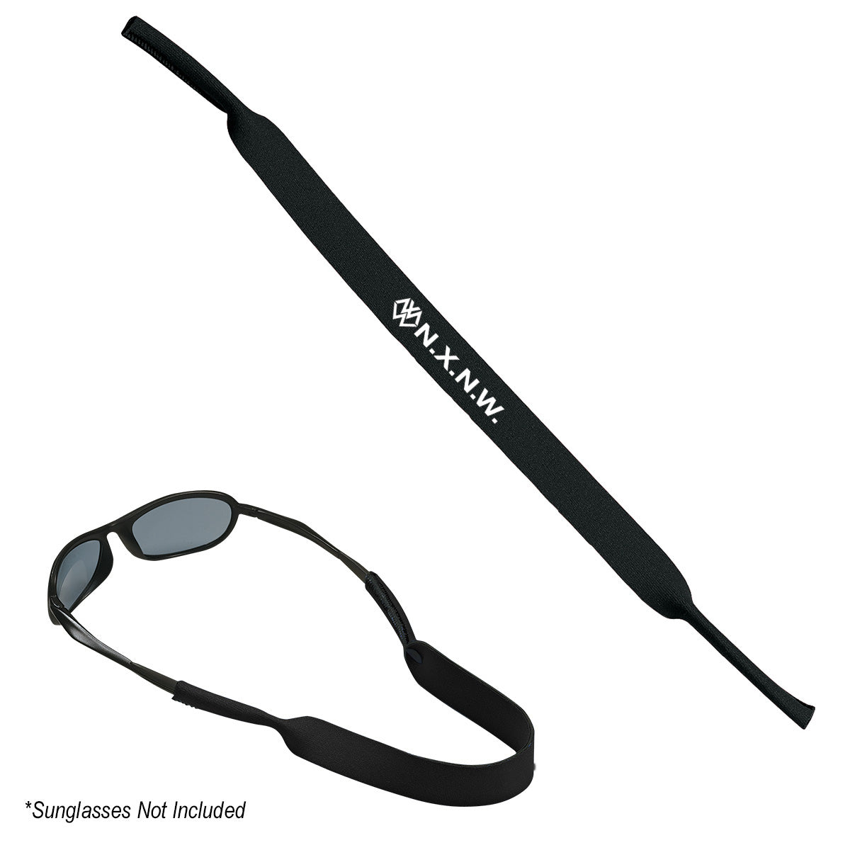 Strap for Sunglasses - Black - Silk Screen
