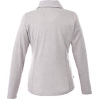 Stratton Wool Blend Half Zip for Women Transfer - Heather Grey - Back Flat