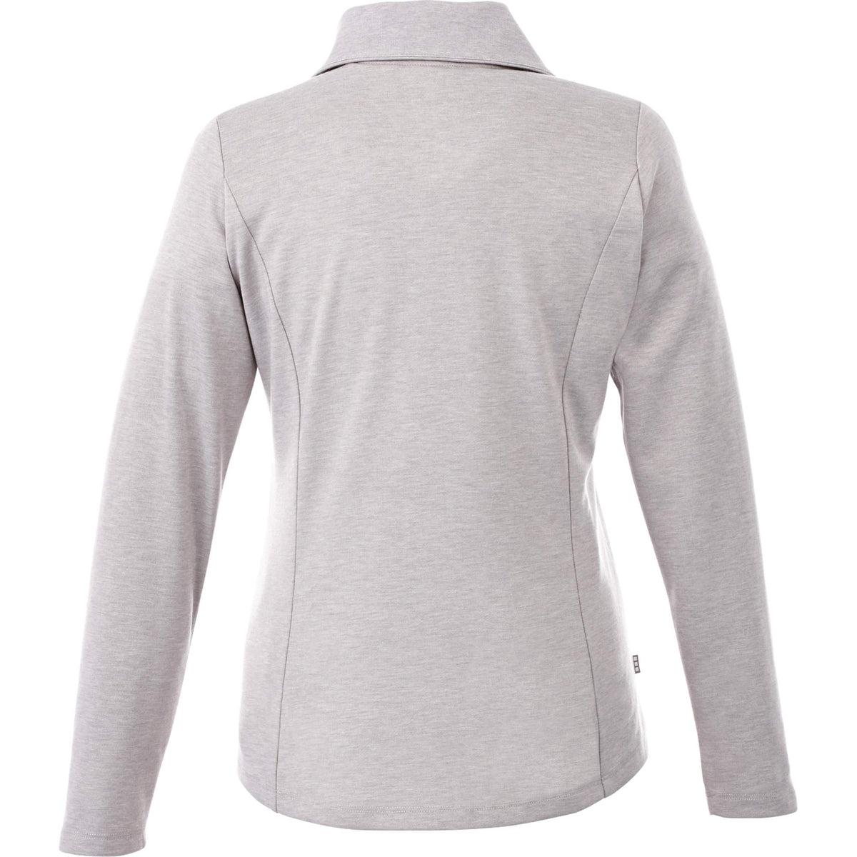 Stratton Wool Blend Half Zip for Women Transfer - Heather Grey - Back Flat