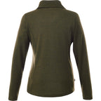Stratton Wool Blend Half Zip for Women Transfer - Loden Heather - Back Flat