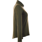 Stratton Wool Blend Half Zip for Women Transfer - Loden Heather - Right Side