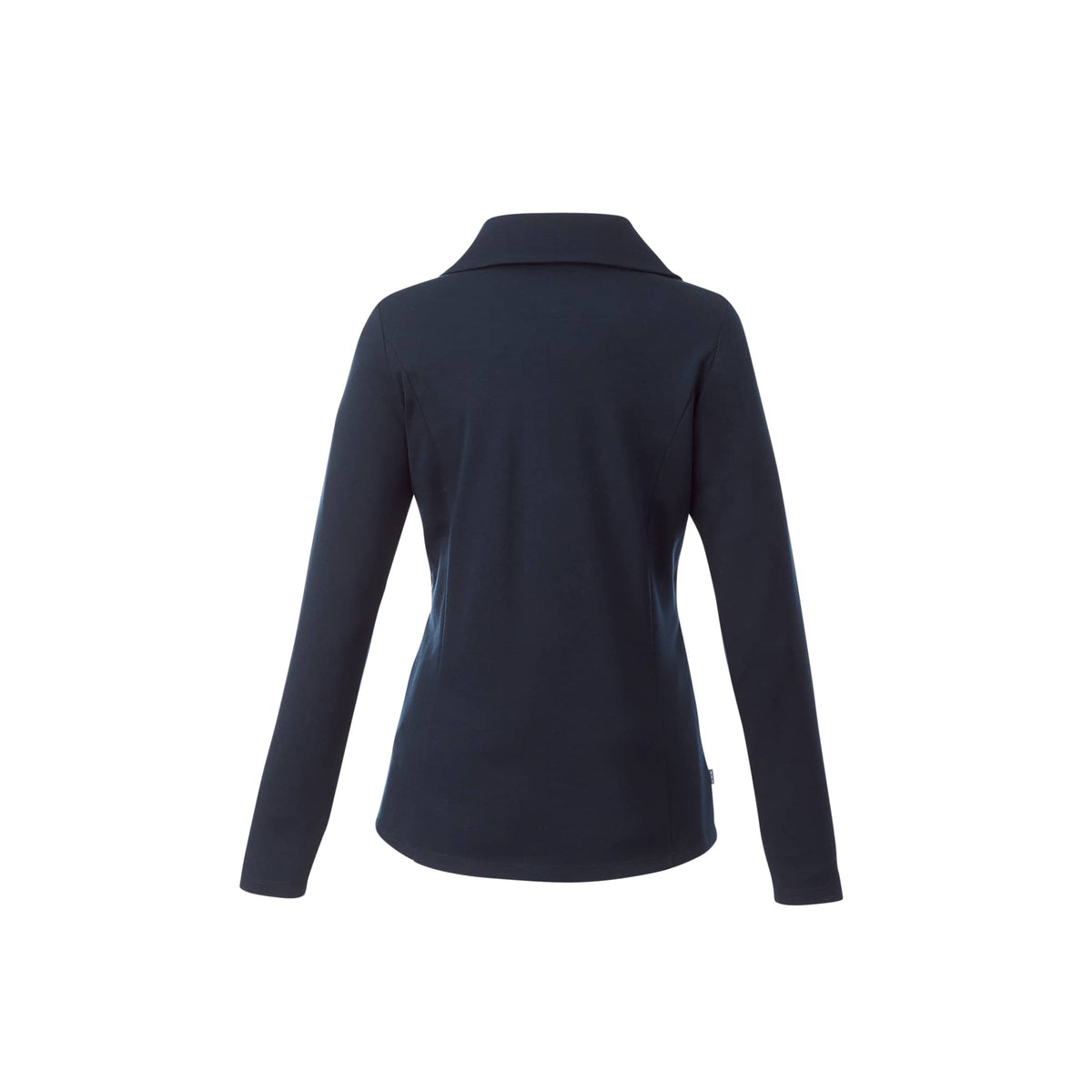 Stratton Wool Blend Half Zip for Women Transfer - Navy Heather - Back Flat 2