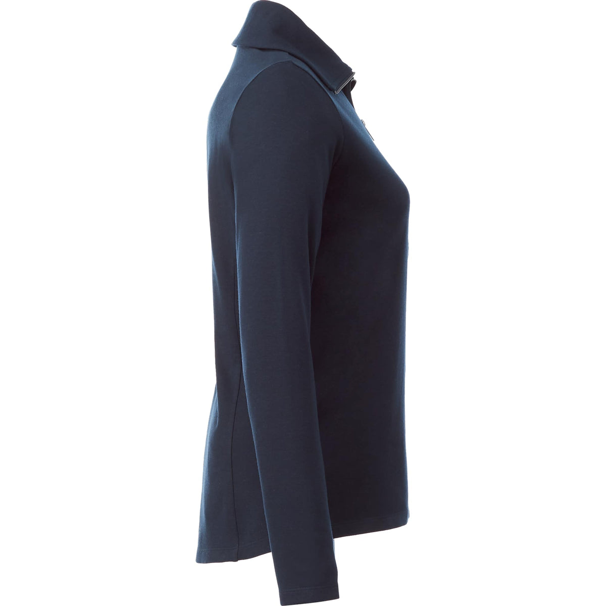 Stratton Wool Blend Half Zip for Women Transfer - Navy Heather - Right Side