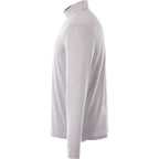 Stratton Wool Blend Quarter Zip for Men Embroidery - Heather Grey - Left Side