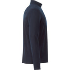 Stratton Wool Blend Quarter Zip for Men Embroidery - Navy Heather - Right Side