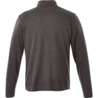 Stratton Wool Blend Quarter Zip for Men Transfer - Heather Dark Charcoal - Back Flat