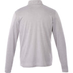 Stratton Wool Blend Quarter Zip for Men Transfer - Heather Grey - Back Flat