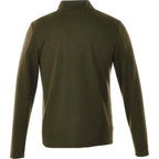 Stratton Wool Blend Quarter Zip for Men Transfer - Loden Heather - Back Flat