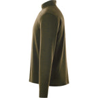 Stratton Wool Blend Quarter Zip for Men Transfer - Loden Heather - Left Side