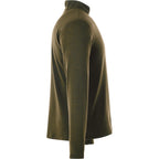 Stratton Wool Blend Quarter Zip for Men Transfer - Loden Heather - Right Side