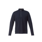 Stratton Wool Blend Quarter Zip for Men Transfer - Navy Heather - Front Flat