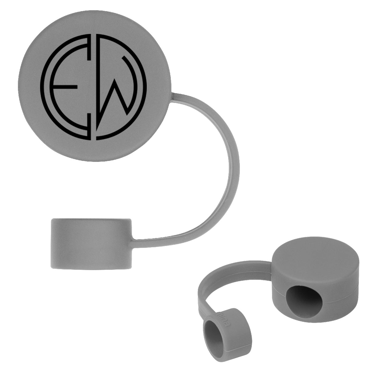 Straw Topper for Intrepid 40 oz Tumblers - Gray - Silk Screen
